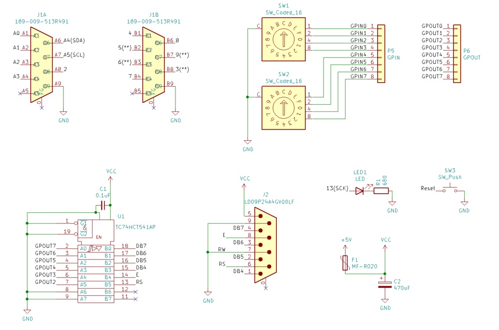 【在庫限り】USB joypad to X680x0 作成用基板 THT版