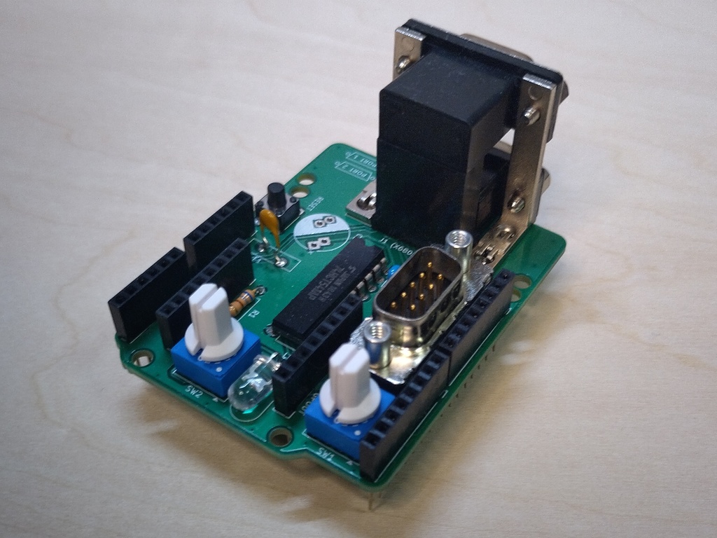 【在庫限り】USB joypad to X680x0 作成用基板 THT版