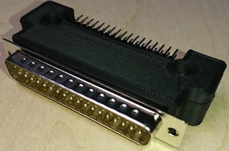 X68000の拡張FDD端子に34ピンフラットケーブルをつなぐためのアダプタ
