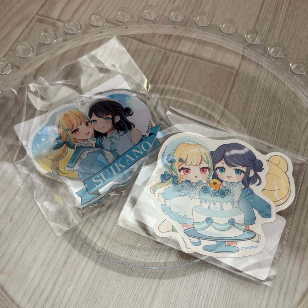 【V-Barコラボ事後販売】9周年イベントアクキー&ステッカー