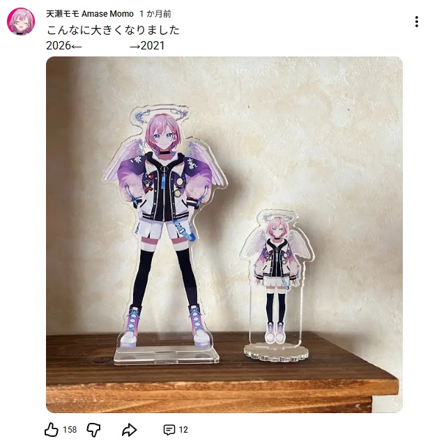 でかい天瀬モモアクリルスタンド Stand ver