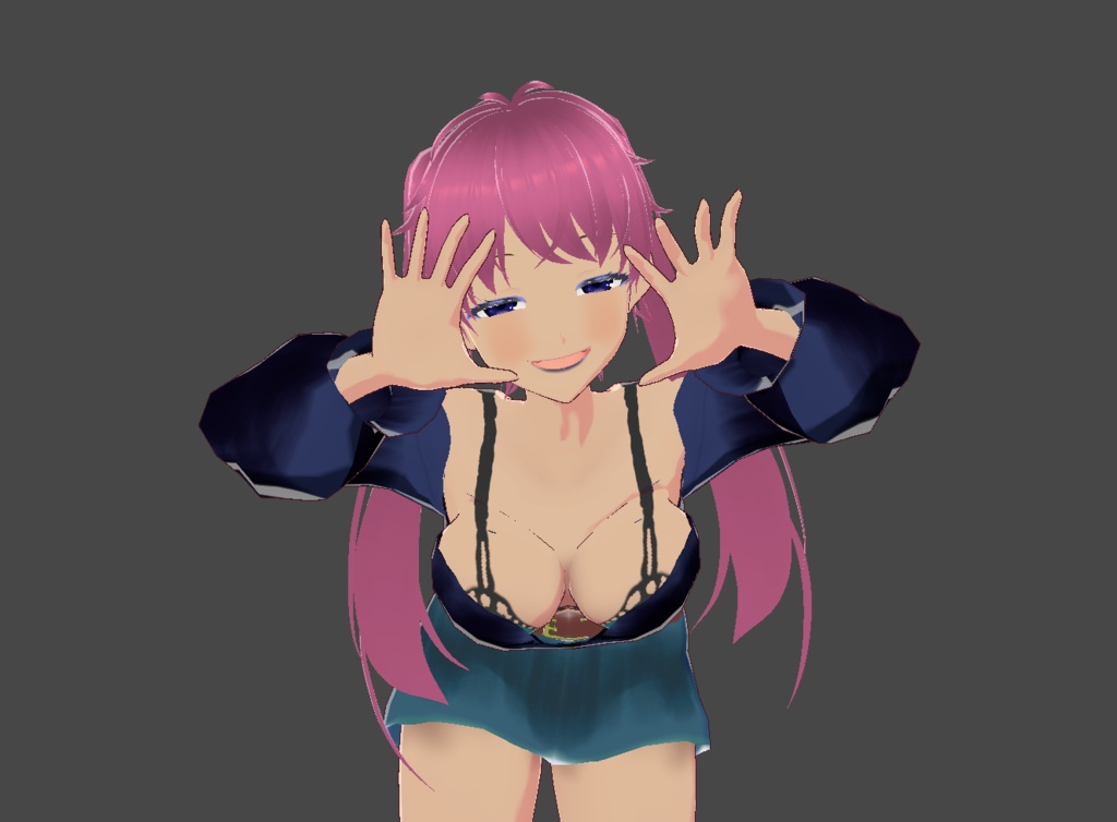 [VRM]ピンクツインテ爆乳娘