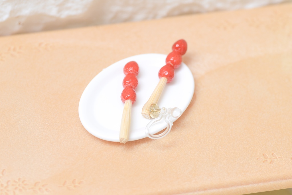 りんご飴・いちご飴・チョコバナナのミニチュア