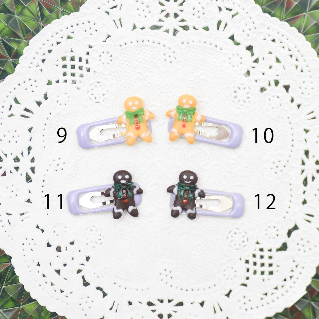 ぬいぐるみ用 ジンジャーブレッドマン ヘアピン