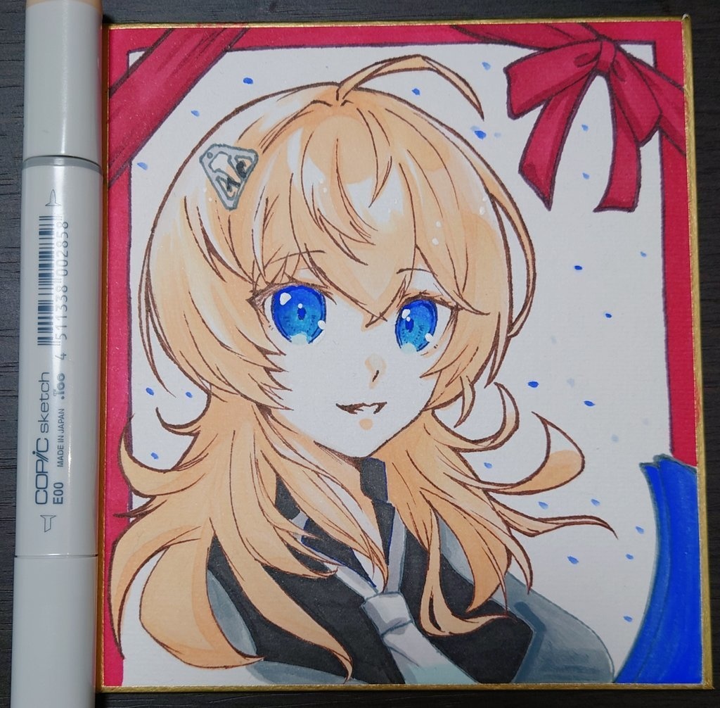 タスカルーサ～ミニ色紙～（13.6cm×12.1cm）