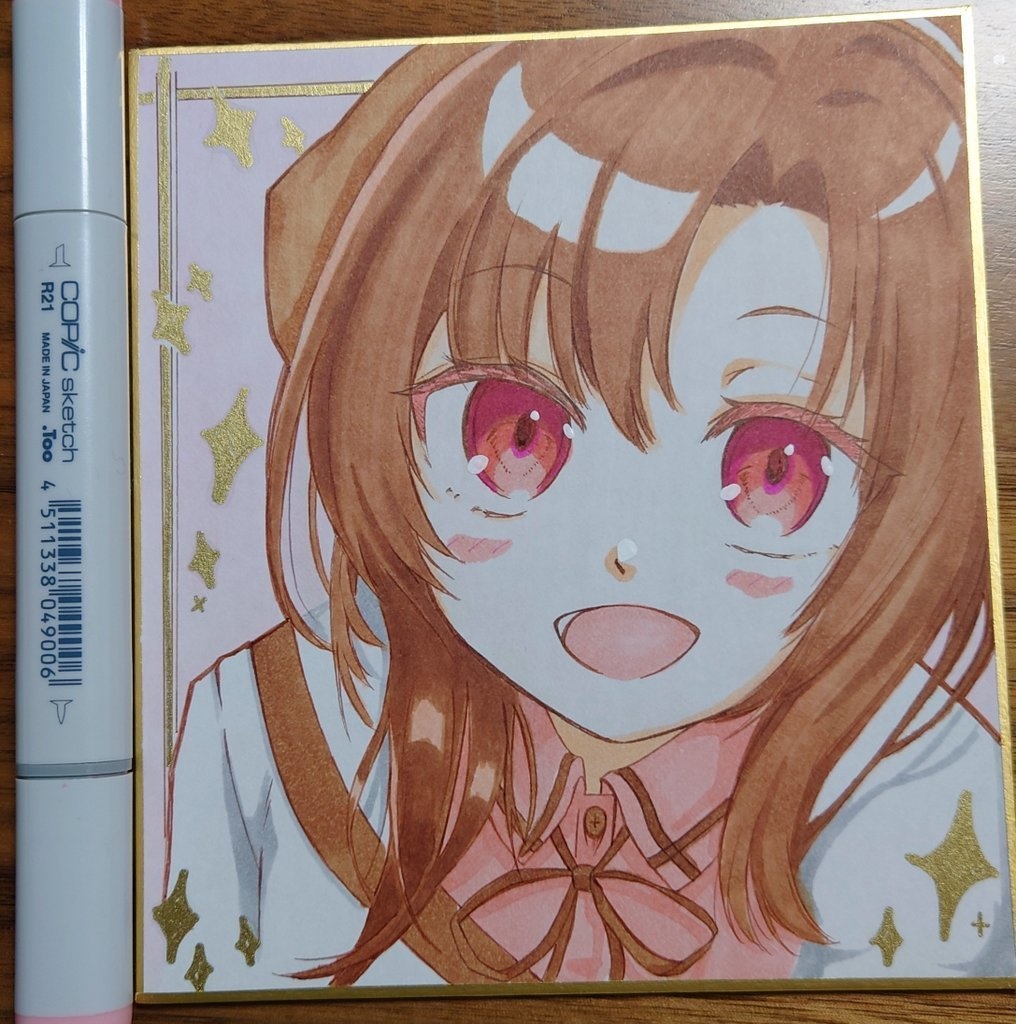 野埼もしくはﾅﾝｶｲﾁｬﾝ!!～ミニ色紙（13.6cm×12.1cm）