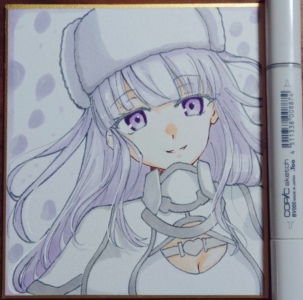 キーロフさん（ミニ色紙 13.6mm×12.1mm）