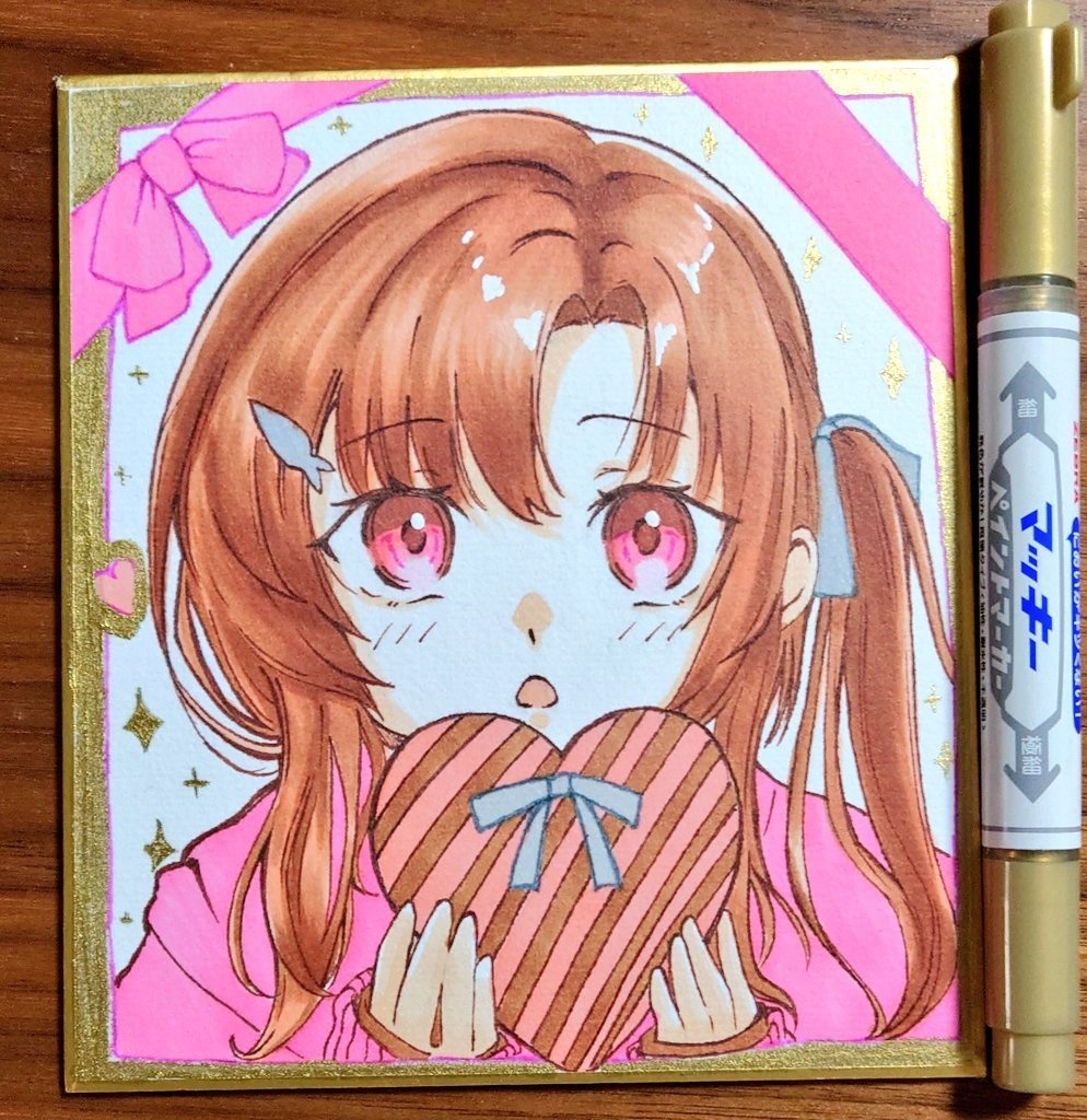 野埼ちゃんもしくは南海ちゃん！〜バレンタインmode〜ミニ色紙