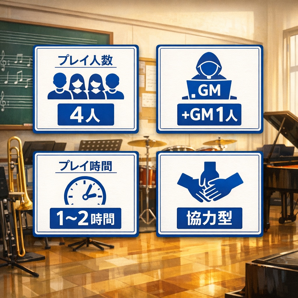 【協力型】放課後、音楽室で起きたこと【マーダーミステリー】とある中学校シリーズ
