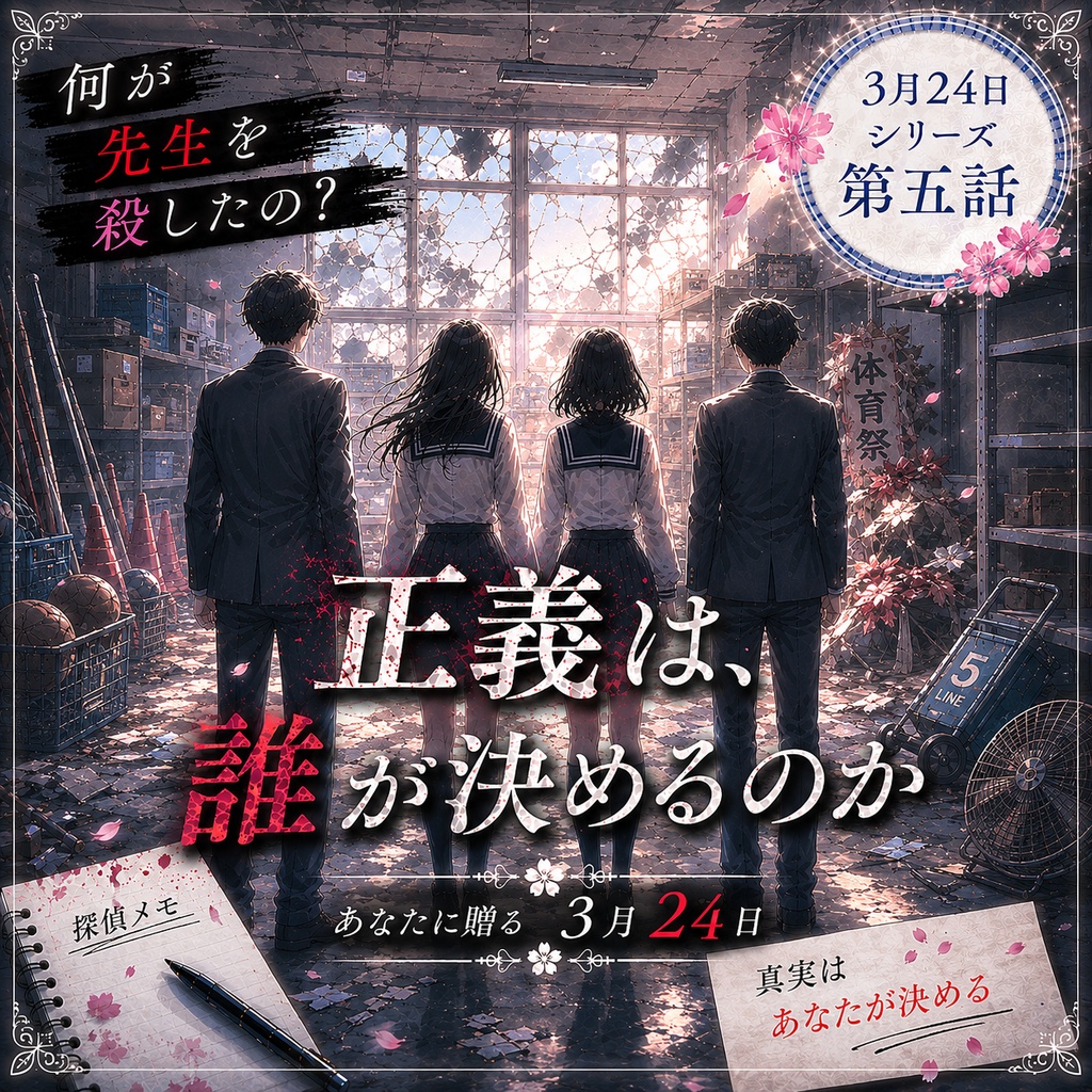 【協力型×GMなし】あなたに贈る3月24日：倉庫【マーダーミステリー】
