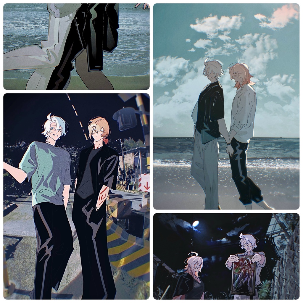 ファイモスチェキ風フォトカード 4枚セット