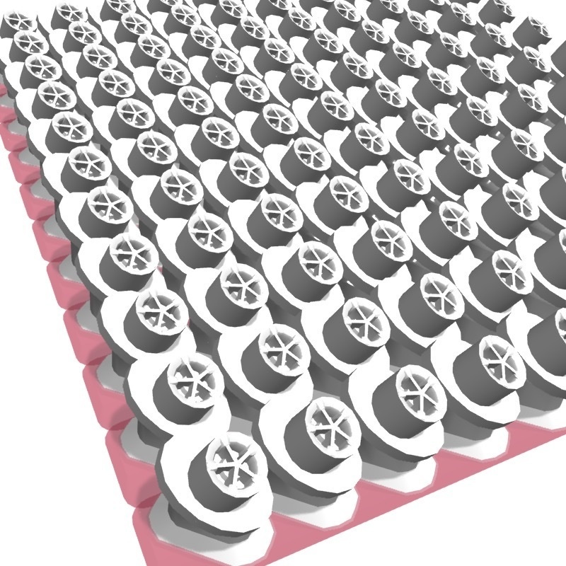 1/144 US NAVY空母デッキ用PadEye x100個set