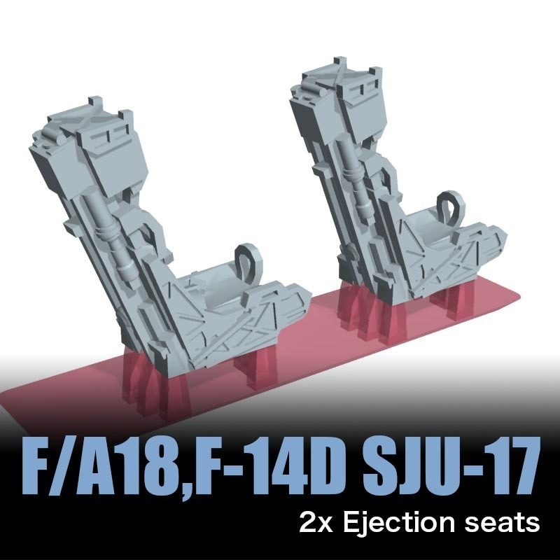 1/144 SJU-17シート (シートのみ)x2 F/A-18 F-14Dほか