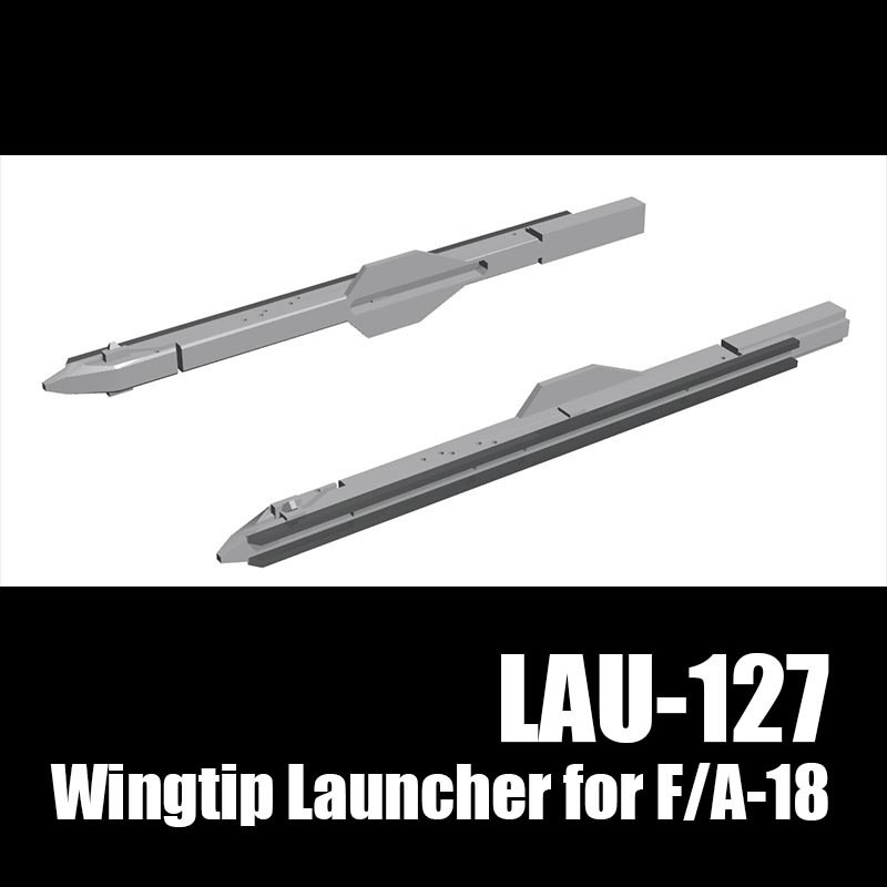 Fー18用 LAU127 翼端ランチャー x2 [1/144scale]