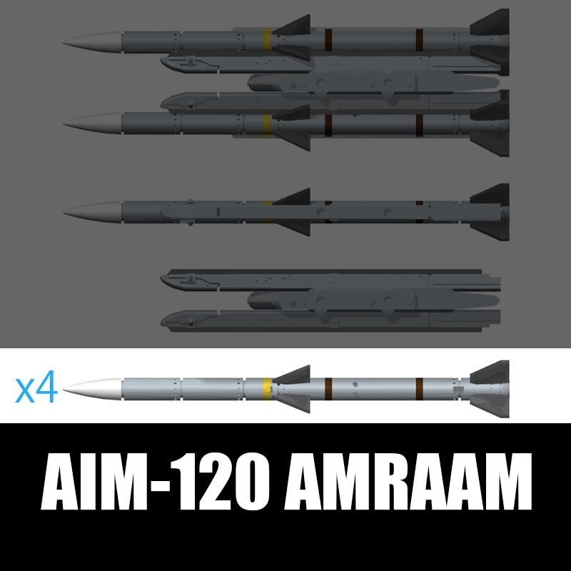 AIM120 AMRAAM x4set [1/144scale]