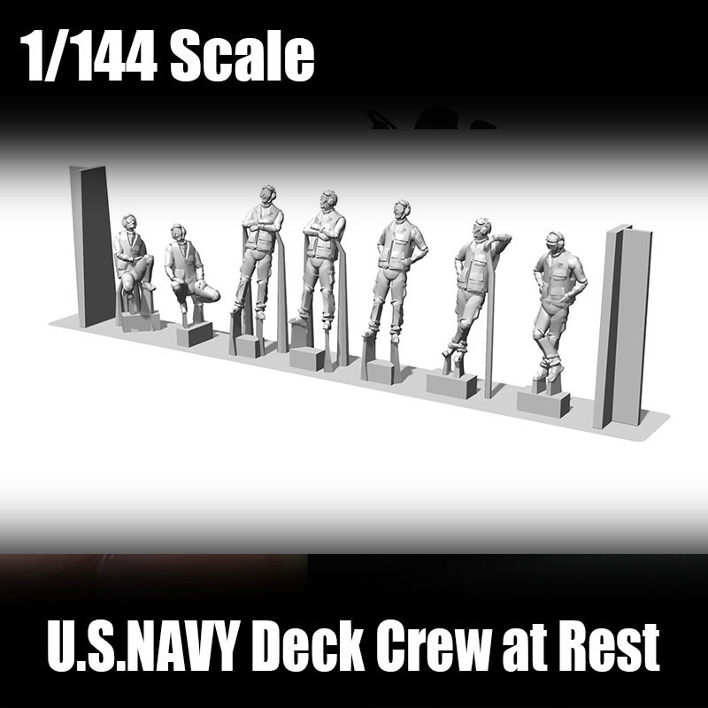 1/144scale] デッキクルー 休憩セット US NAVY Mach3 Models BOOTH