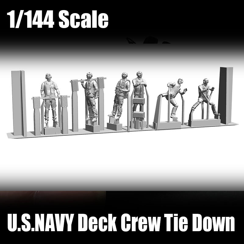 [1/144scale] デッキクルー タイダウンセット US NAVY
