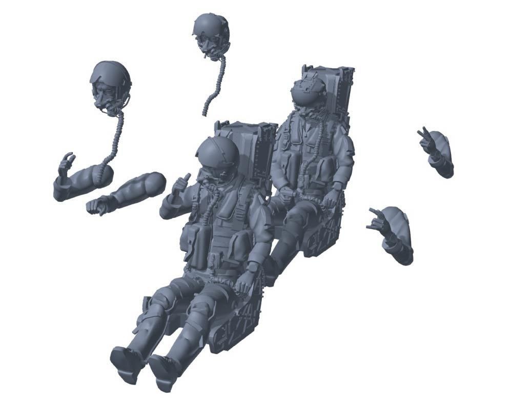 1/72 F/A-18E/F スーパーホーネット パイロット+SJU-17シートセット(国内送料無料)