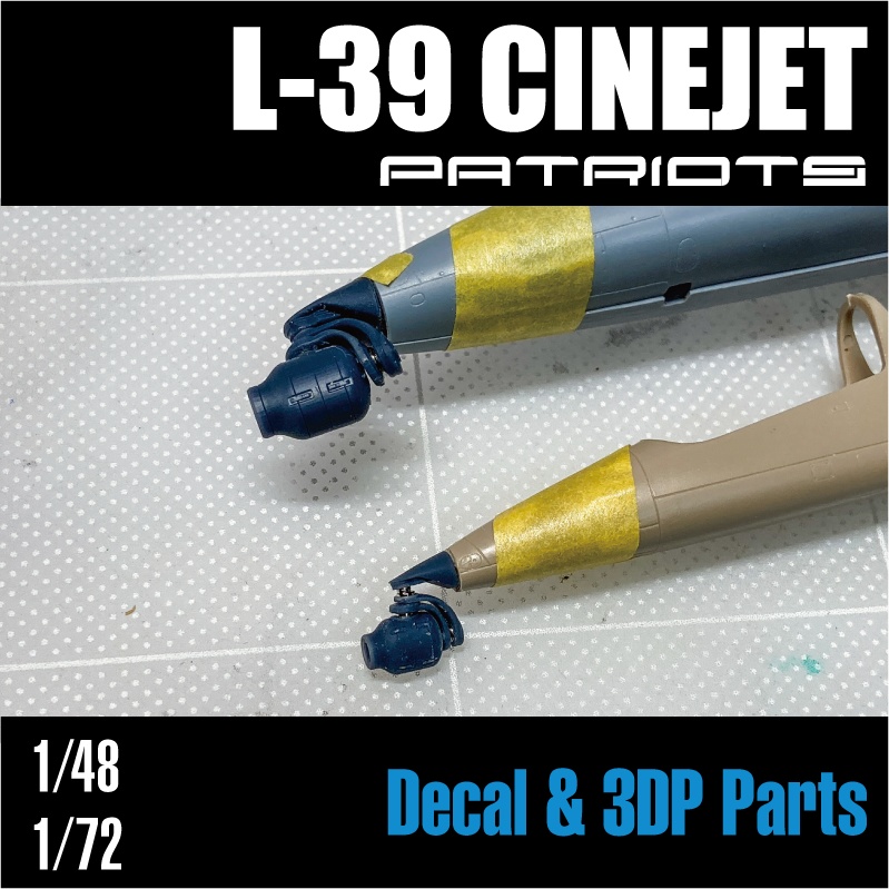 48&72 L-39 CINEJET デカール+3DPパーツset (国内送料無料)