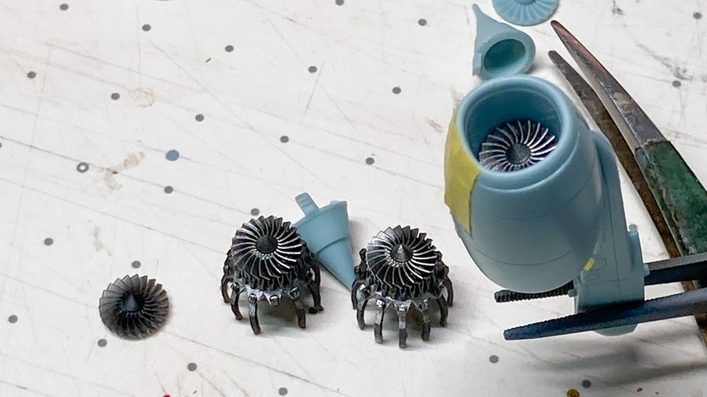 8月末まで期間限定 1/144 海自P-1哨戒機 エンジンファン x5個set (国内送料無料)