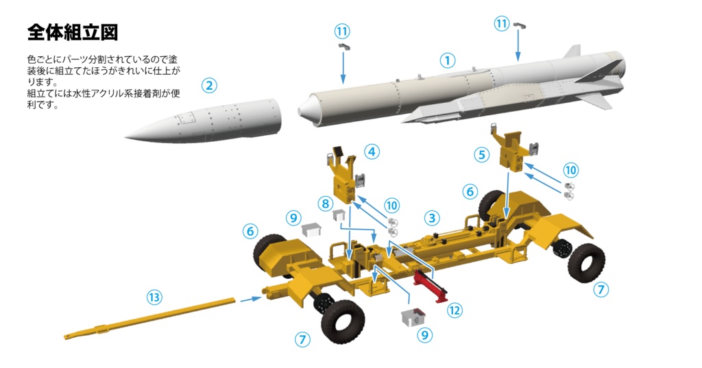 1/48 XASM-3 ドーリー set (国内送料無料)