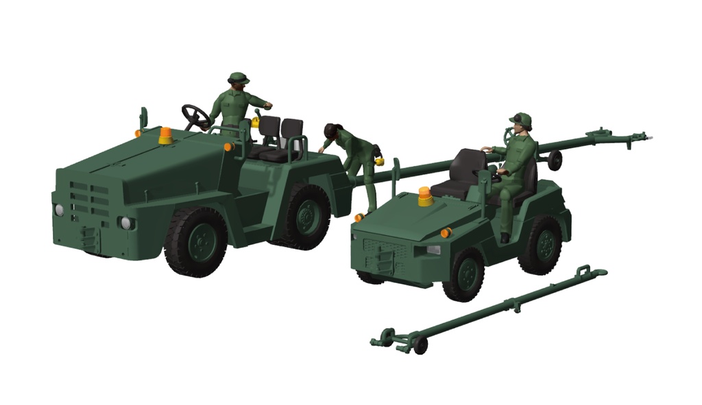 1/144 航空自衛隊 2t/3t けん引車set (国内送料無料)