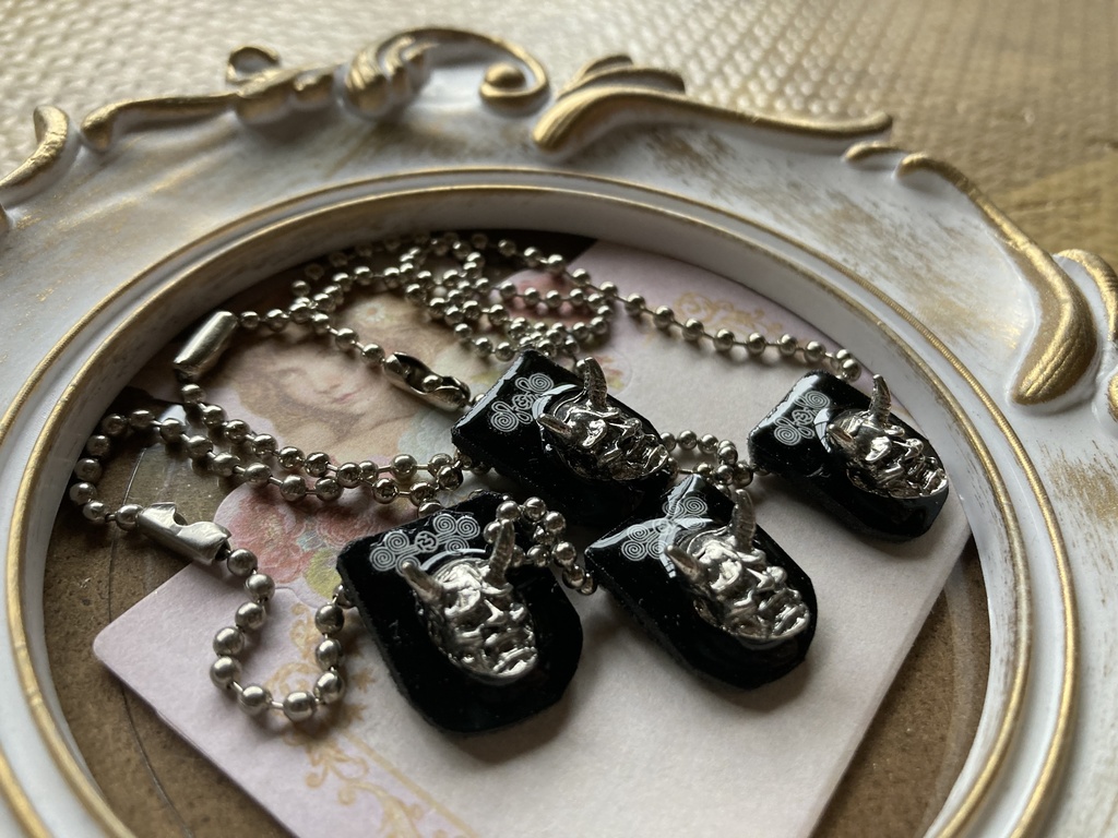 ぬい用ポシェット【チャイナ風般若】