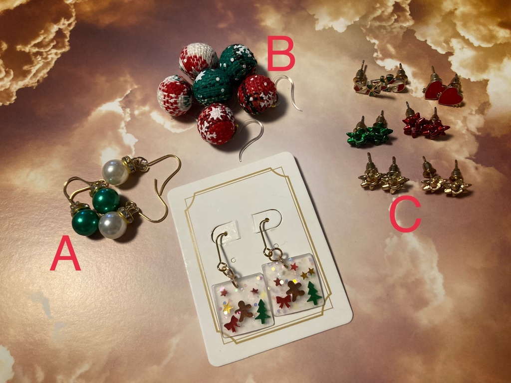 概念(?)クリスマスピアスおまけ付き