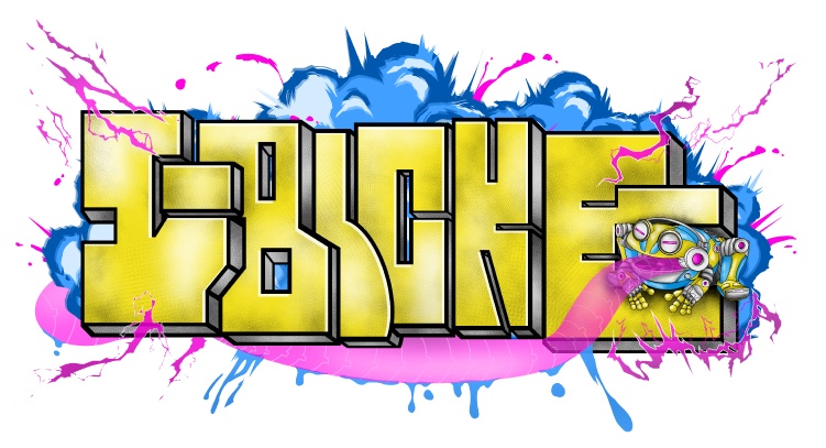 ギャ銀ストリートアートステッカー