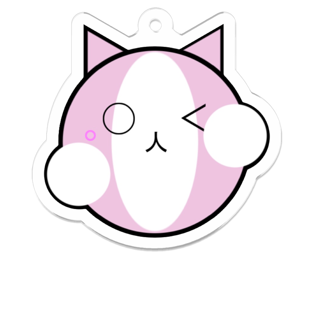 桃猫丸にゃん（アクリルキーホルダー）