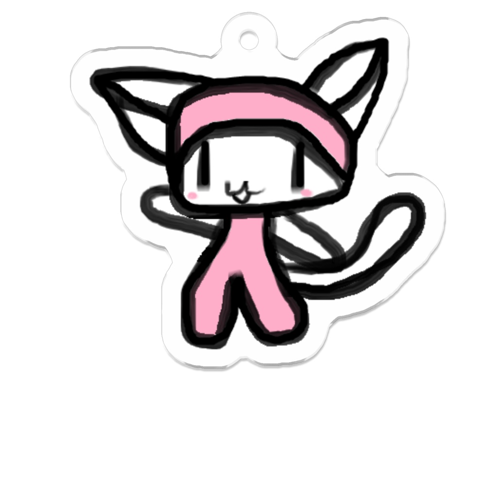 にゃんリーダー（アクリルキーホルダー）