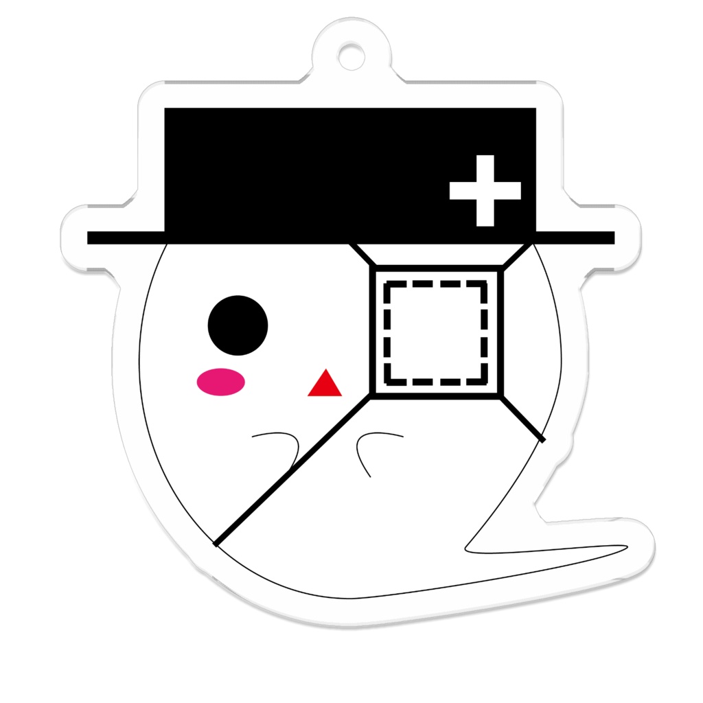 眼帯バケロ（アクリルキーホルダー）