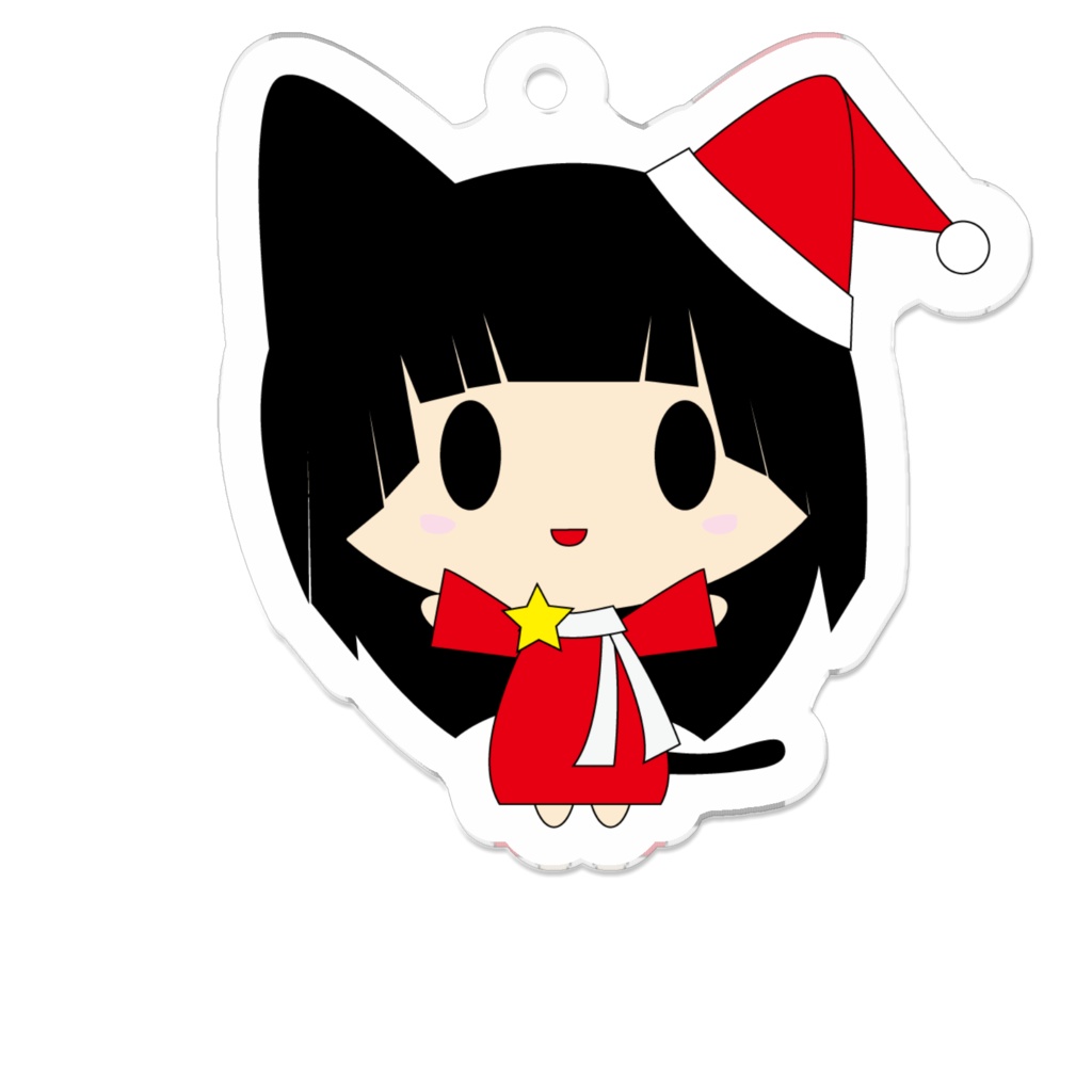 Xmas版：千魔猫アリス（アクリルキーホルダー）