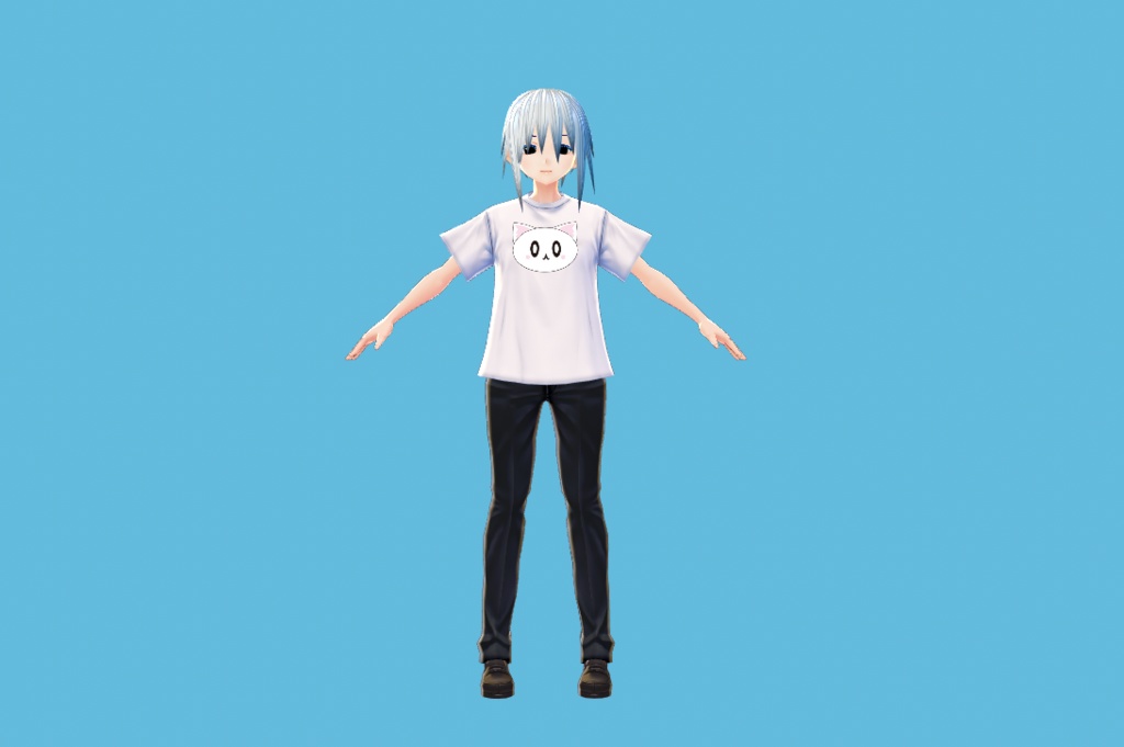 VRoid用テクスチャpngファイル「しろたま」「くろたま」