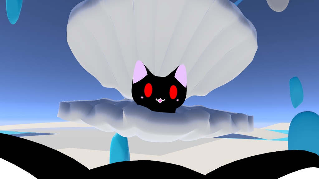 【ハロウィン版】VRC用アバター「黒猫のにゃにゃ(アニメーションアイテム4つ付属)」