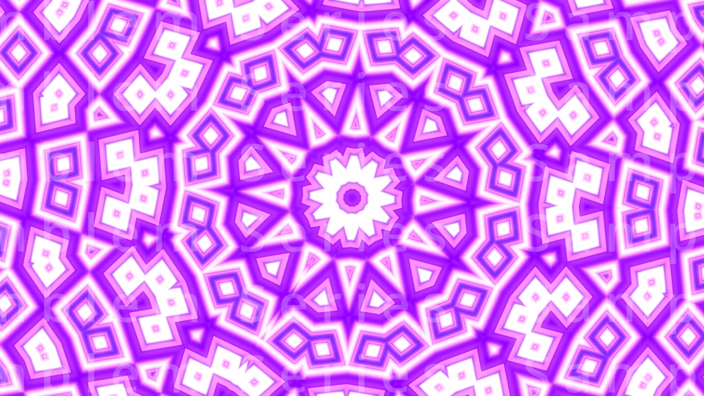 【紋章シリーズ】神秘の紋章(ラベンダー)|幻想的シンメトリー背景素材|4K+FHD同梱|商用可