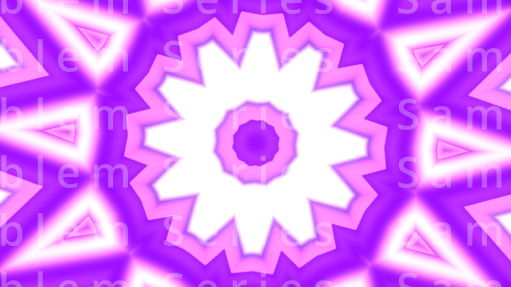 【紋章シリーズ】神秘の紋章(ラベンダー)|幻想的シンメトリー背景素材|4K+FHD同梱|商用可