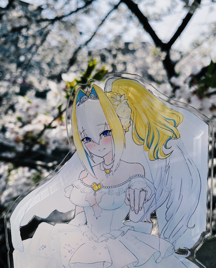 プラチナ エンゲージドレス 100mmアクリルスタンド