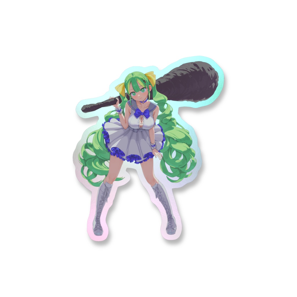 ふぃなどんでっかい棍棒ステッカー