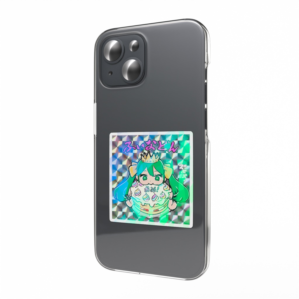 キラキラふぃなどんおめでとうステッカー