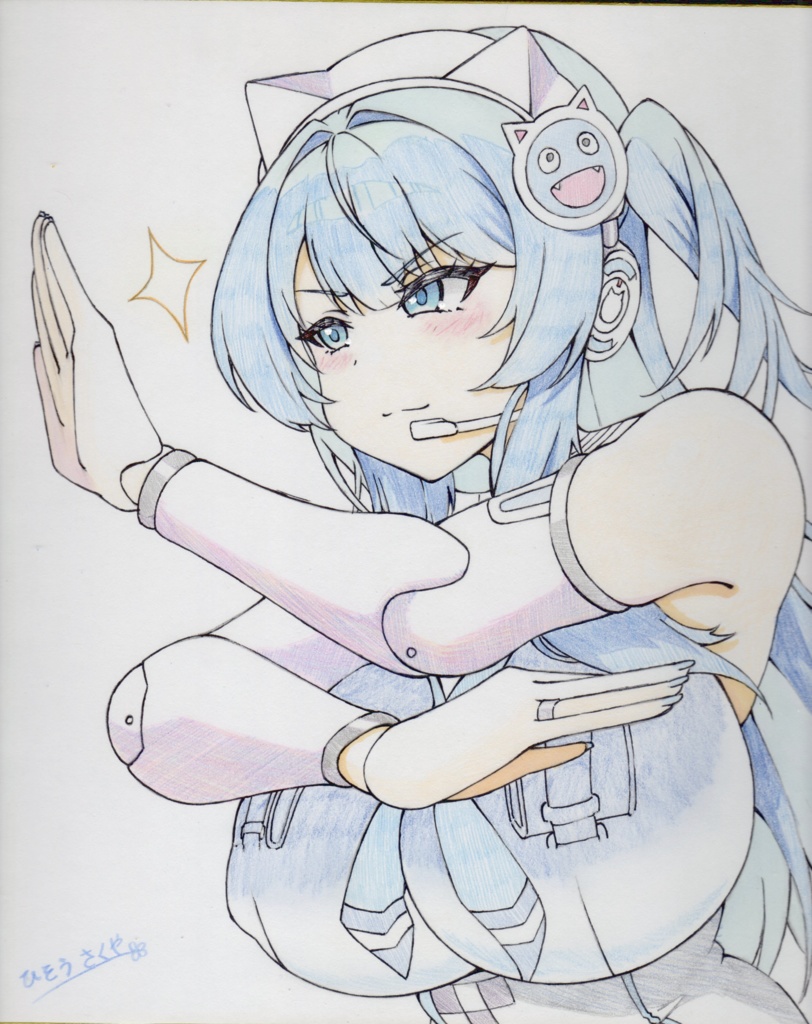 NIKKE メカミシフティー手描き色紙