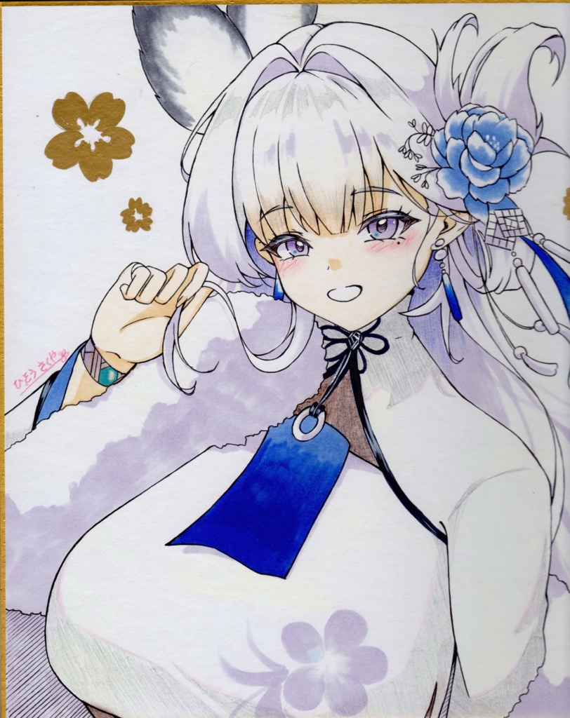 NIKKE シラツル手描き色紙