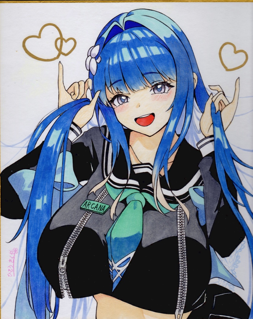 NIKKE アルカナ手描き色紙