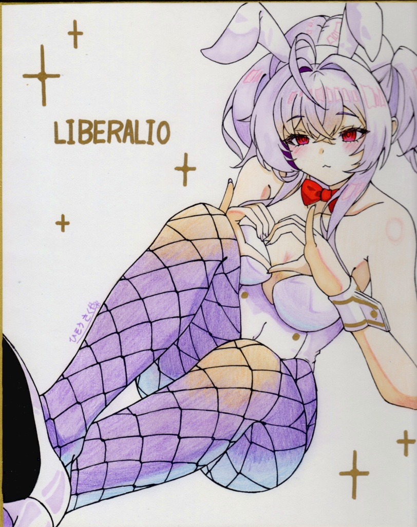 NIKKE リバーレリオ１手描き色紙