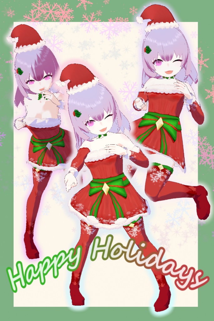 【VroidStudio製】オリジナル衣装 クリスマスコスプレ