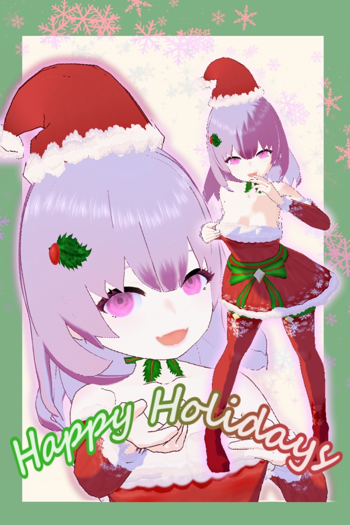 【VroidStudio製】オリジナル衣装 クリスマスコスプレ