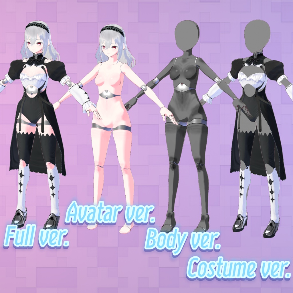 【VroidStudio】original avatar Spherically Articulated Girl【VRM】