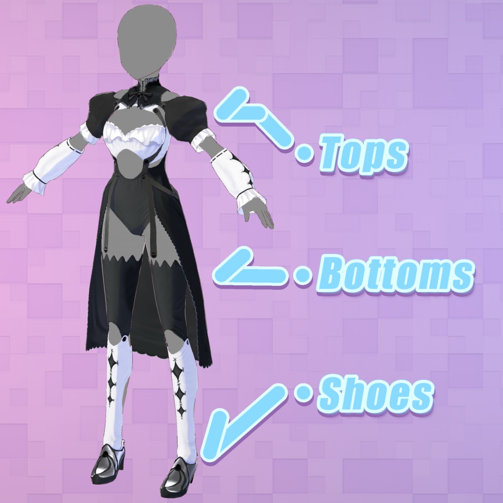 【VroidStudio】original avatar Spherically Articulated Girl【VRM】