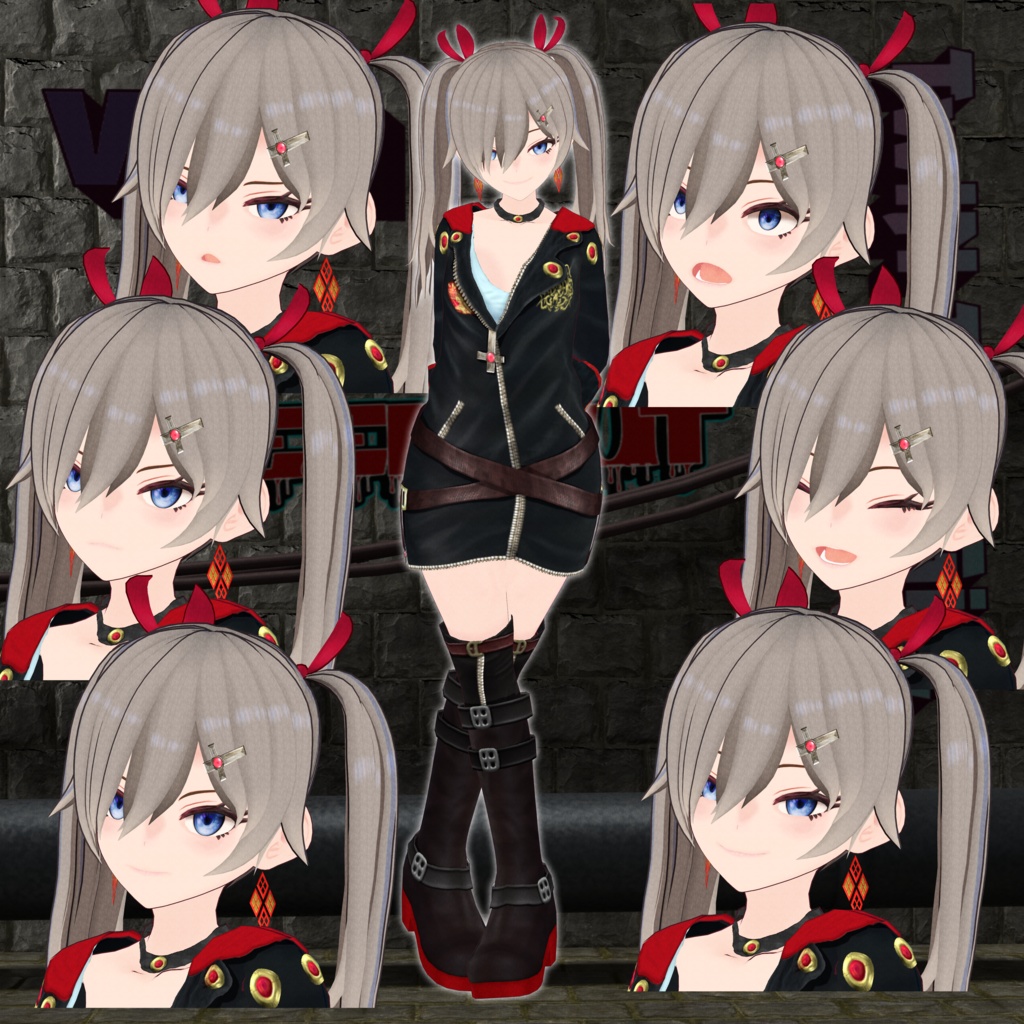 【VroidStudio】ツインテール娘(仮称)【VRM】