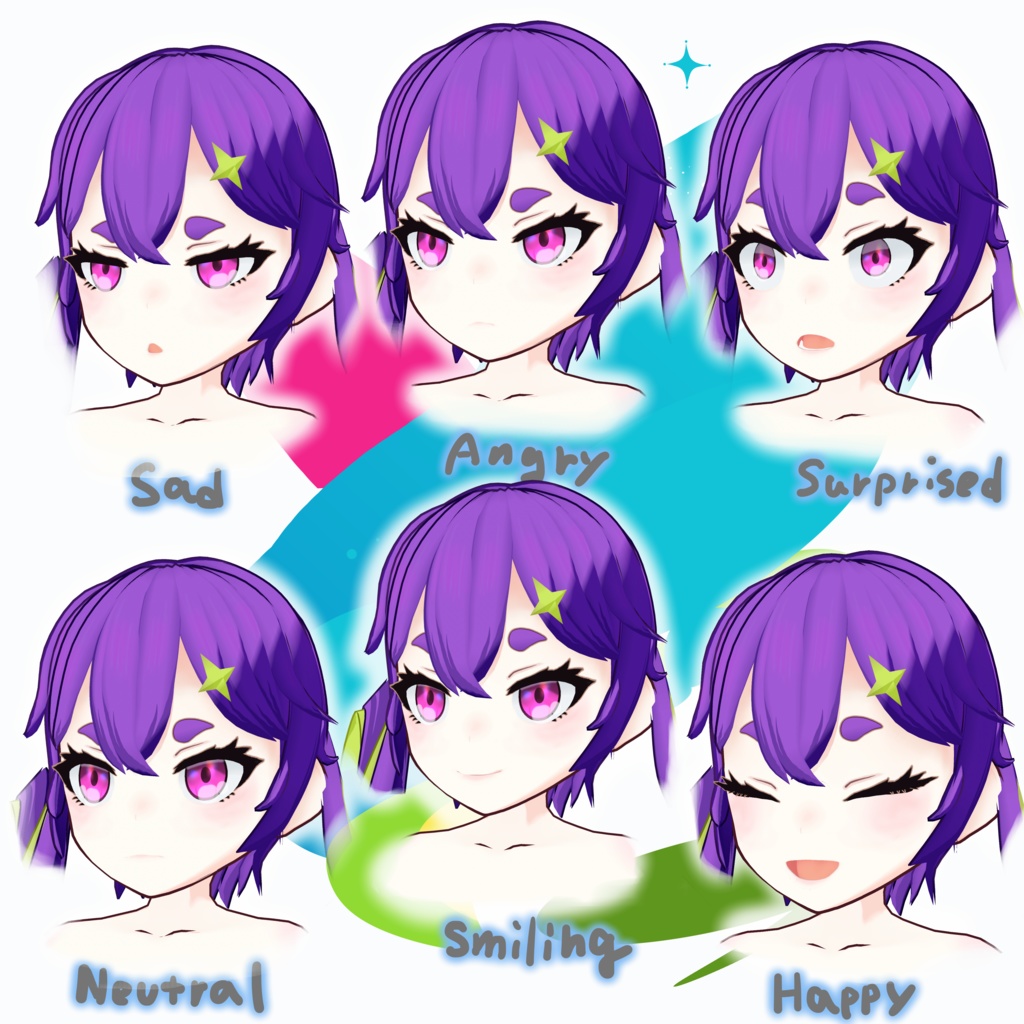 【VroidStudio】ナース三姉妹 次女+三女